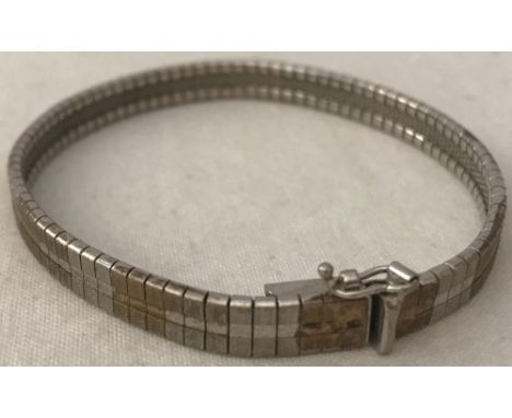 A vintage Milor of Italy two tone 925 silver bracelet.  