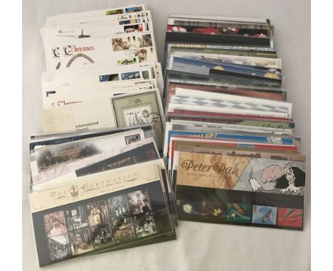 A collection of stamps & first day covers. Approx. 80 stamp collectors packs  together with 50 first day covers. 