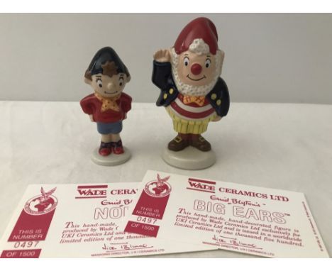 2 Limited Edition Wade ceramic Enid Blyton figurines of Noddy and Big Ears. Boxed and with CoA. Both numbered 497/1500. Big E