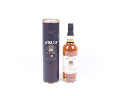 A bottle of Aberlour 10 years old highland malt scotch whisky. 70cl, 40% vol, boxed.