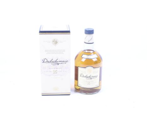A bottle of Dalwhinnie 15 years old single highland malt scotch whisky. 1l, 43% vol, boxed.