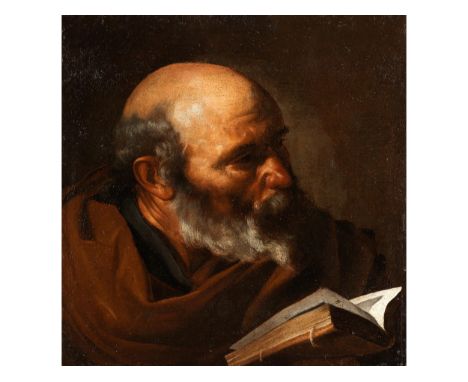 Jusepe de Ribera, genannt „lo Spagnoletto“, 1588/91 Xàtiva/ Valencia – 1652 Neapel APOSTEL ODER EVANGELIST Öl auf Leinwand. 5