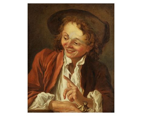 François Boucher, 1703 Paris – 1770 ebendaL‘OISELEUR, UM 1730 Öl auf Leinwand. 54,5 x 46 cm. Verso mit alten Galerieetiketten