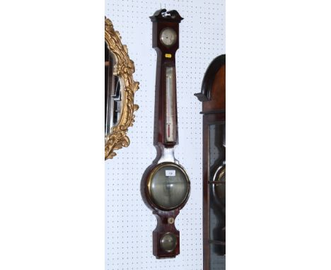 A 19th century mahogany syphon tube barometer (for restoration)