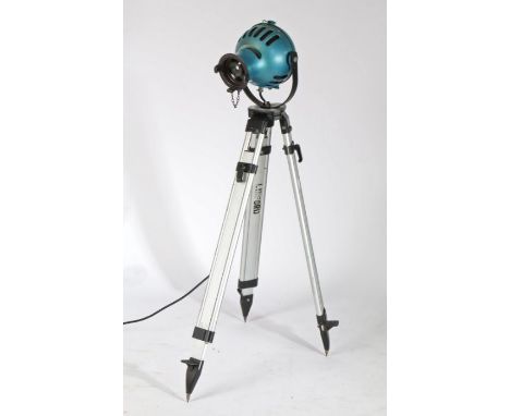Furse stage/spot light, circa 1960's, with tripod base, approx. 127cm tall