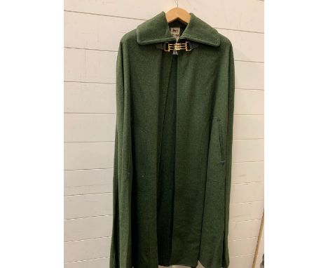 A Vintage Celine of Paris Green Cape.