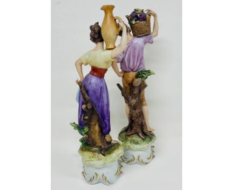 A Pair of Capodimonte figures