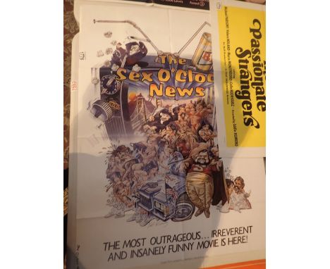 Original USA one sheet adult cinema poster The Sex O'Clock News 104 x 68 cm