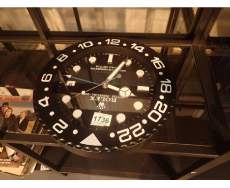 Dealers wall clock with sweeping second hand