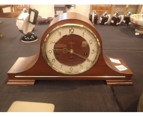 Hermle Napoleon 8 day mantel clock Westminster chime on 1/4s 1/2s and hour crown wind key CONDITION REPORT: This item is work