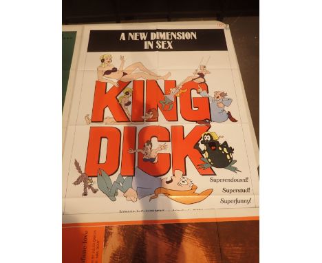 Original USA one sheet adult cinema poster King Dick 104 x 68 cm