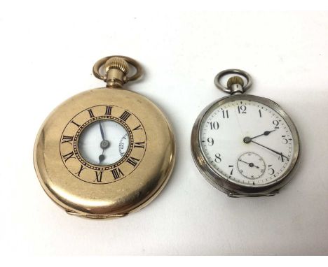 Two pocket watches - one gold-plated and the other 935 silver
The gold plated watch is currently running. Good condition comm