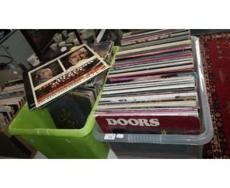 A collection of various LP records, including Jazz, Fatty George, Bee Gees, Michael Jackson and other records
