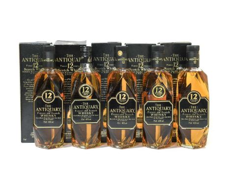 The Antiquary 12 Year Old Scotch Whisky, 1980s bottlings, 40% vol 75cl (five bottles)