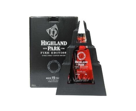 Highland Park "FIRE" 15 Year Old Single Malt Scotch Whisky, second release of the Valhalla Collection, one of 28,000 bottles,