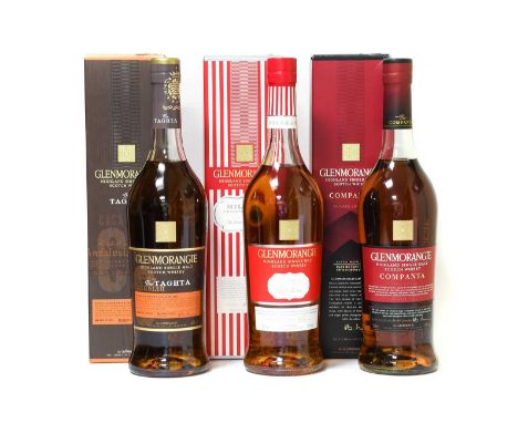 Glenmorangie Highland Single Malt Scotch Whisky, from the Private Edition Series - "Taghta", "Milsean" &amp; "Companta", each