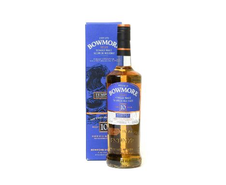 Bowmore Tempest 10 Year Old Islay Single Malt Scotch Whisky, small batch release No.IV, first fill bourbon cask, 55.1% vol 70