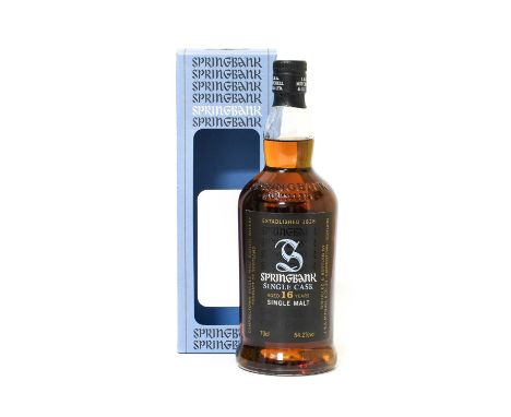 Springbank 16 Year Old Single Cask Campbeltown Single Malt Scotch Whisky, distilled 2000, bottled 2016, one of 540 bottles fr