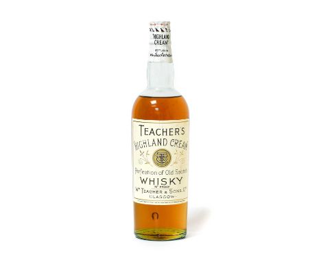 Teacher's "Highland Cream" Perfection of Old Scotch Whisky, Wm Teacher &amp; Sons., Ltd., Glasgow, 1920s/30s bottling, 70º pr