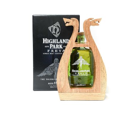 Highland Park "FREYA" 15 Year Old Single Malt Scotch Whisky, third release of the Valhalla Collection, one of 19,000 bottles,