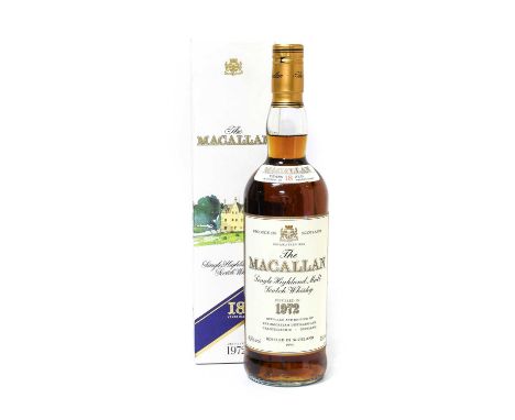 The Macallan 18 Years Old Single Highland Malt Scotch Whisky, distilled 1972, bottled 1990, 43% vol 75cl, in original cardboa