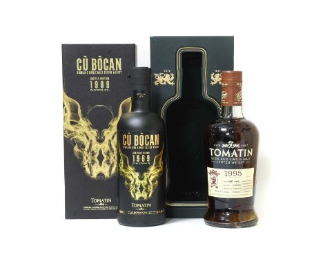 Tomatin Cù Bòcan 1989 25 Year Old Cask Strength Highland Single Malt Scotch Whisky, limited edition, one of only 1080 bottles