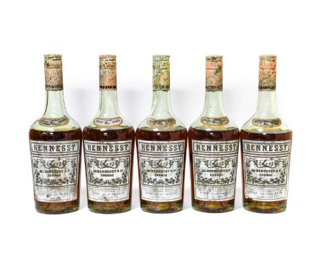 Hennessy Cognac, 1970s bottling (five bottles)