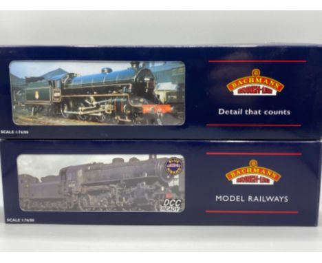 Two Bachmann Branch-line model locomotives, both with original boxes - Ivatt class 4 2-6-0 43096 BR lined black L/crest &amp;