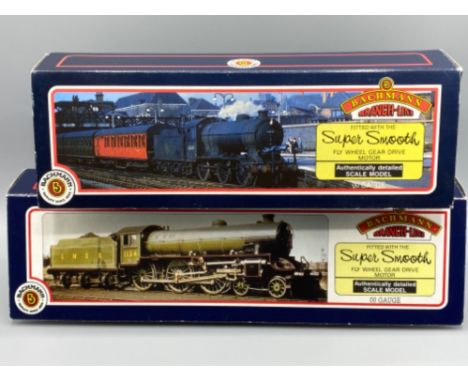 Two Bachmann Branch-line model locomotive &amp; tenders - both with original boxes &amp; fitted with the super smooth fly whe
