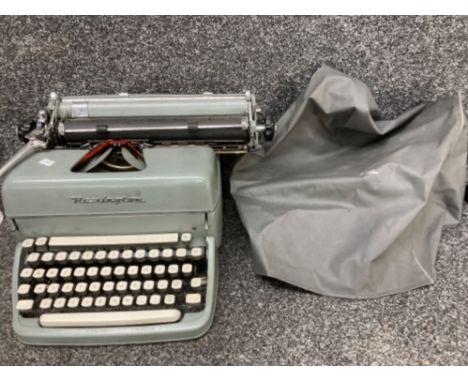 A Remington typewriter with cover