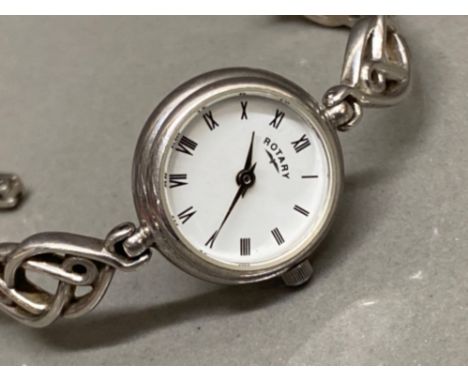 Sterling silver 925 ladies Rotary wristwatch