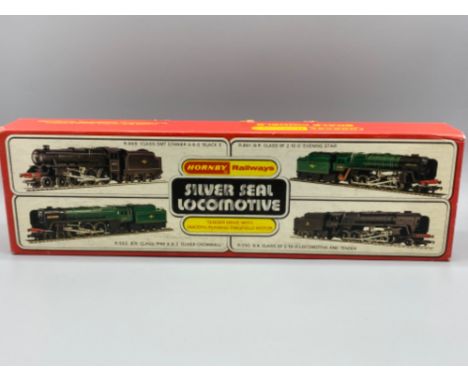 Hornby railways silver seal locomotive with tender - R.859 Black five class, with original box