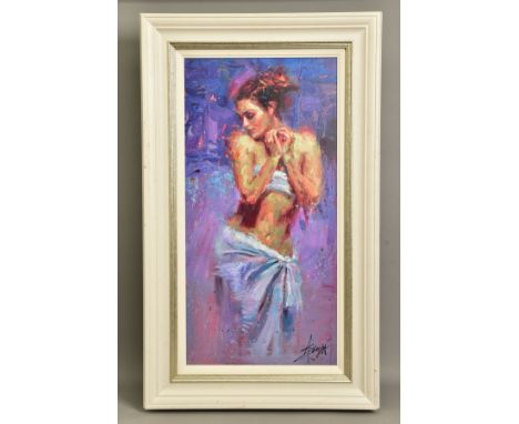 HENRY ASENICO (AMERICAN 1971) 'PRELUDE TO A TREASURE', a limited edition print of a female figure 17/95, signed bottom right 