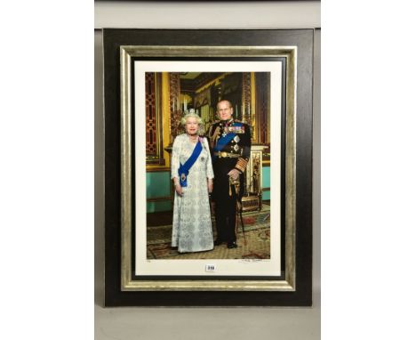 JOHN SWANNELL (BRITISH 1946), 'HER MAJESTY QUEEN ELIZABETH AND HRH PRINCE PHILIP', a limited edition photographic print 4/10,