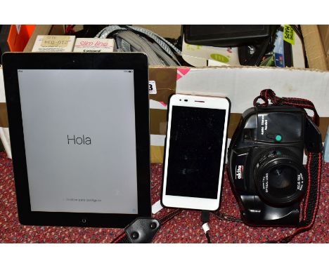 ELECTRICAL EQUIPMENT ETC, to include an Apple Ipad 2 32G Model No. A1395, WileyFox Smart Phone Spark X in white, with case an