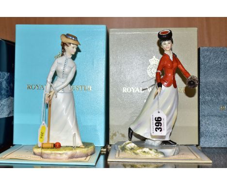 TWO BOXED LIMITED EDITION ROYAL WORCESTER FIGURES, from the Victorian Series, 'Emily' No 227/500 and 'Bridget' No 227/500 (2)