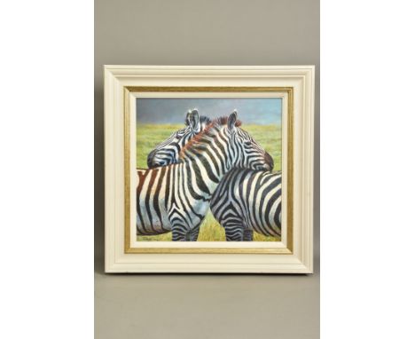 TONY FORREST (BRITISH 1961) 'NEAREST AND DEAREST', a limited edition print of zebras 50/195, signed bottom left, no certifica