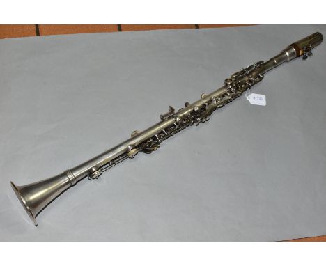 A SUPERTONE PLATED CLARINET
