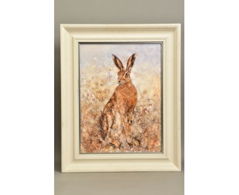GARY BENFIELD (BRITISH 1965) 'BLITHE SPIRIT), a limited edition print of a hare 98/195, signed bottom right with certificate,