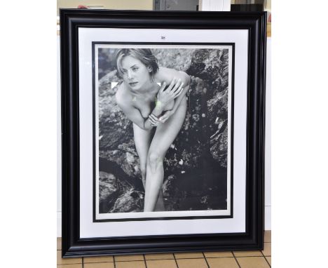 JOHN SWANNELL (BRITISH 1946) 'DASHA IN CUMBRIA SERIES No.2', an artist proof print photographic portrait of a nude female fig