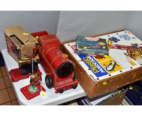 A BOXED MAMOD MINOR NO. 1 LIVE STEAM ENGINE, not tested, missing spirit lamp, filler funnel and instructions, but otherwise a