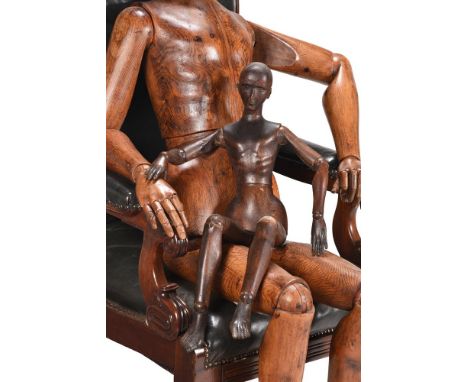A CARVED ARTIST'S LAY FIGURE OR MANNEQUIN ITALIAN OR FRENCH, 19TH CENTURY Of articulated formapproximately 80cm highCondition