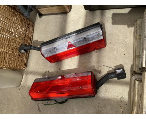 TWO VEHICLE LIGHT FITTINGS 