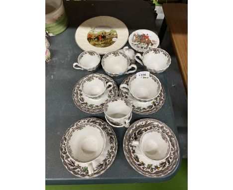 A MYOTTS VINTAGE PART TEA SET, FURTHER CERAMICS ETC 