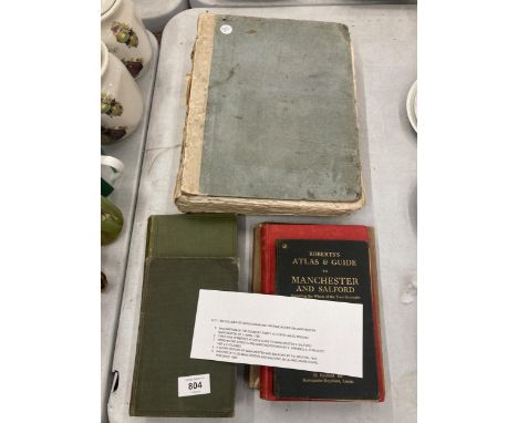 SIX VOLUMES OF ANTIQUARIAN AND VINTAGE BOOKS ON MANCHESTER TO INCLUDE 'DESCRIPTION OF THE COUNTRY THIRTY TO FORTY MILES AROUN