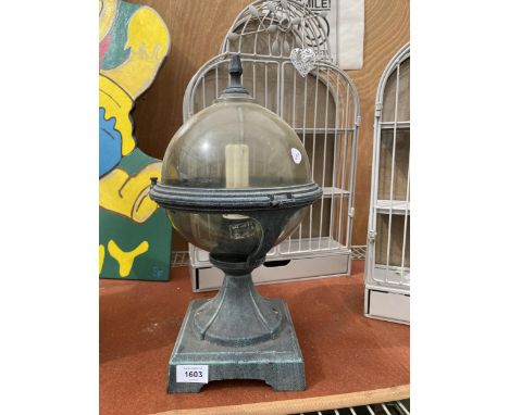 A DOMED GARDEN LIGHT 