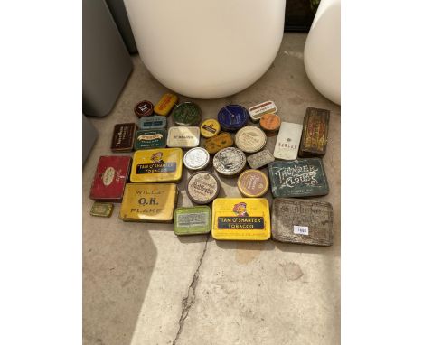 AN ASSORTMENT OF VINTAGE TINS 