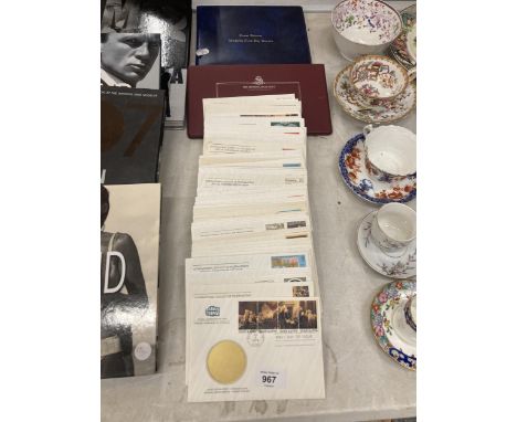 A QUANTITY OF STAMPS TO INCLUDE 72 FIRST DAY COVERS AND 2 FIRST DAY COVERS ALBUMS 