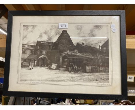 A FRAMED LIMITED EDITION SIGNED PRINT OF FALCON POTTERY, HANLEY BY HARRY SMITH RA 