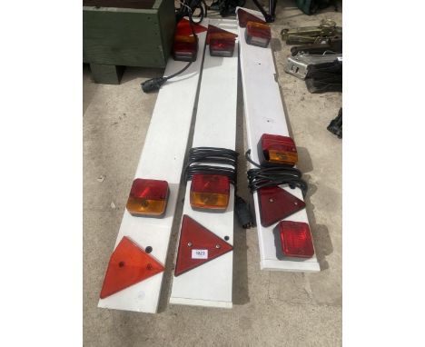 THREE TRAILER LIGHT BOARDS 